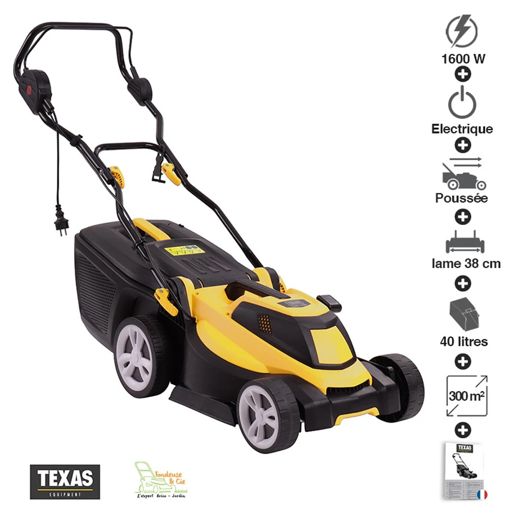 Tondeuse à Gazon électrique 1600w Lame 38cm Texas Tme1600 1 Tondeuse à Gazon électrique 1600w Lame 38cm Texas Tme1600