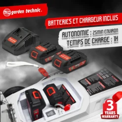 Tondeuse Rechargeable 40v (2x20v) 37cm - Batteries Et Chargeur Fournis - Elem Ga -Karcher Soldes 63c136734e8a95.49048076