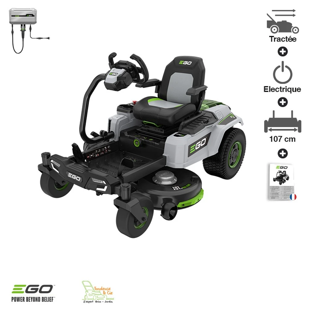 Tracteur Tondeuse Sur Batterie Avec Volant Egopower 107 Cm Zt4201es 1 Tracteur Tondeuse Sur Batterie Avec Volant Egopower 107 Cm Zt4201es