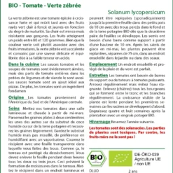 Kit De Culture - Bio - Tomate - Verte Zébrée - 10 Graines - Solanum Lycopersicum 9 Kit De Culture - Bio - Tomate - Verte Zébrée - 10 Graines - Solanum Lycopersicum -Karcher Soldes 640641b0524e49.03619157