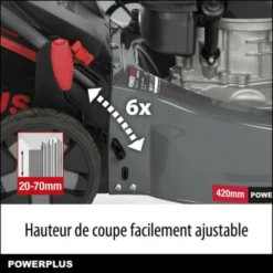 Powerplus Tondeuse A Gazon Thermique Autotractée 42 Cm De Coupe 145 Cc, Poweg63773x -Karcher Soldes 64261501e0c6c4.79718702