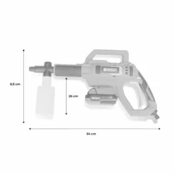 Voltr – Nettoyeur Haute Pression 25 Bars à Batterie 20v – Kit Complet D’accessoires Brosse. Buse à Jet Variable. Réservoir -Karcher Soldes 6445ca2a638da6.43411291