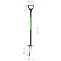 VIDAXL Fourche à Creuser De Jardin Avec Poignée En D Acier -Karcher Soldes 6464c632d08b34.23278554