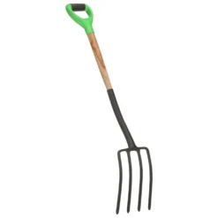 VIDAXL Fourche à Creuser De Jardin Avec Poignée En D Acier Et Bois Dur -Karcher Soldes 6464c634b873d5.10614201