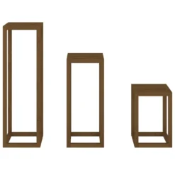 VIDAXL Ensemble De Supports Pour Plantes 3 Pcs Marron Miel Bois De Pin 12 VIDAXL Ensemble De Supports Pour Plantes 3 Pcs Marron Miel Bois De Pin -Karcher Soldes 64798cbf3b4568.04248684