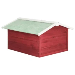 VIDAXL Garage De Tondeuse à Gazon 72x87x50 Cm Rouge Et Blanc Sapin -Karcher Soldes 6480d34c47c817.70496275