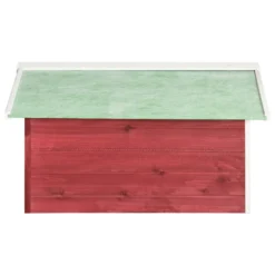 VIDAXL Garage De Tondeuse à Gazon 72x87x50 Cm Rouge Et Blanc Sapin -Karcher Soldes 6480d34c523827.95805859