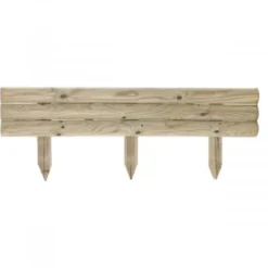 Bordure Droite - Retenue De Terre Traverse En Bois - 110xH.40 Cm